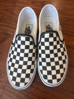 Checkerboard Classic Slip-On Vans